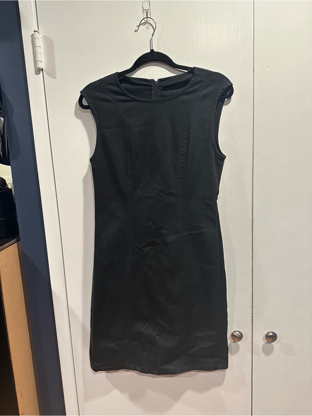 Level 99 Black Sleeveless Mini Shift Dress